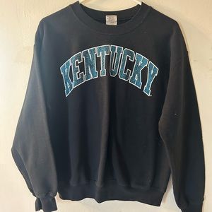 Black Kentucky college crewneck